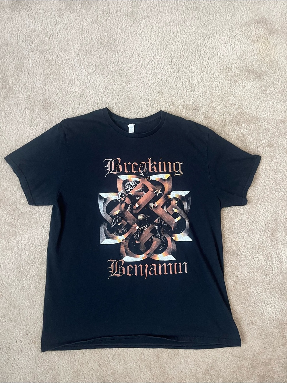 Breaking Benjamin 2024 Black Graphic Band Tee XL